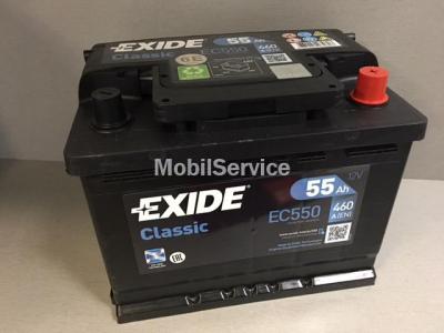 Аккумулятор EC550 EXIDE 12v 55Ah 460A