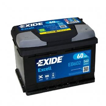 Аккумулятор EXIDE EB602 60Ah 520A 242x175x175 /-+/