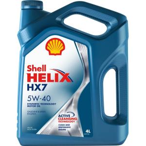 Моторное масло Shell Helix HX7 5W-40 4л - номер по каталогу 550046366