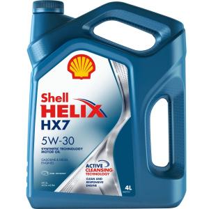 Моторное масло Shell Helix HX7 5W-30 4л - номер по каталогу 550046351