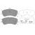 Колодки BREMBO P50086 MERCEDES X204 GLK 220-350CDI 2008=>